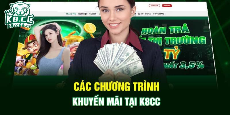 Danh sách khuyến mãi nhà cái K8CC giá trị khủng nhất 2024